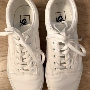 Vans Old Skool, True White, Womens 7